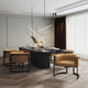 Corso Leatherette Dining Chair with Metal Frame in Tan MHC-DC046-CL