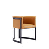 Corso Leatherette Dining Chair with Metal Frame in Tan MHC-DC046-CL
