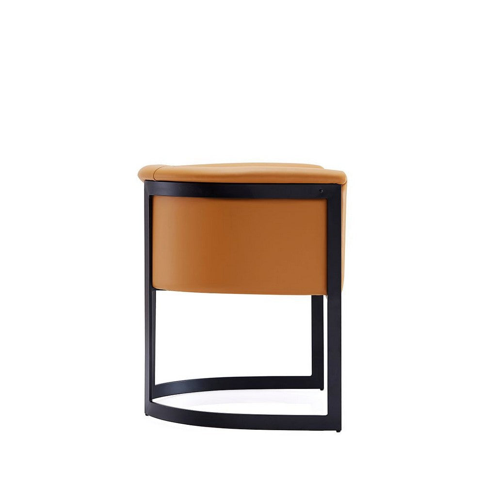 Corso Leatherette Dining Chair with Metal Frame in Tan MHC-DC046-CL
