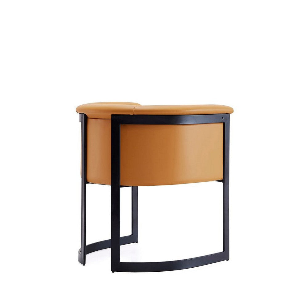 Corso Leatherette Dining Chair with Metal Frame in Tan MHC-DC046-CL