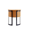 Corso Leatherette Dining Chair with Metal Frame in Tan MHC-DC046-CL