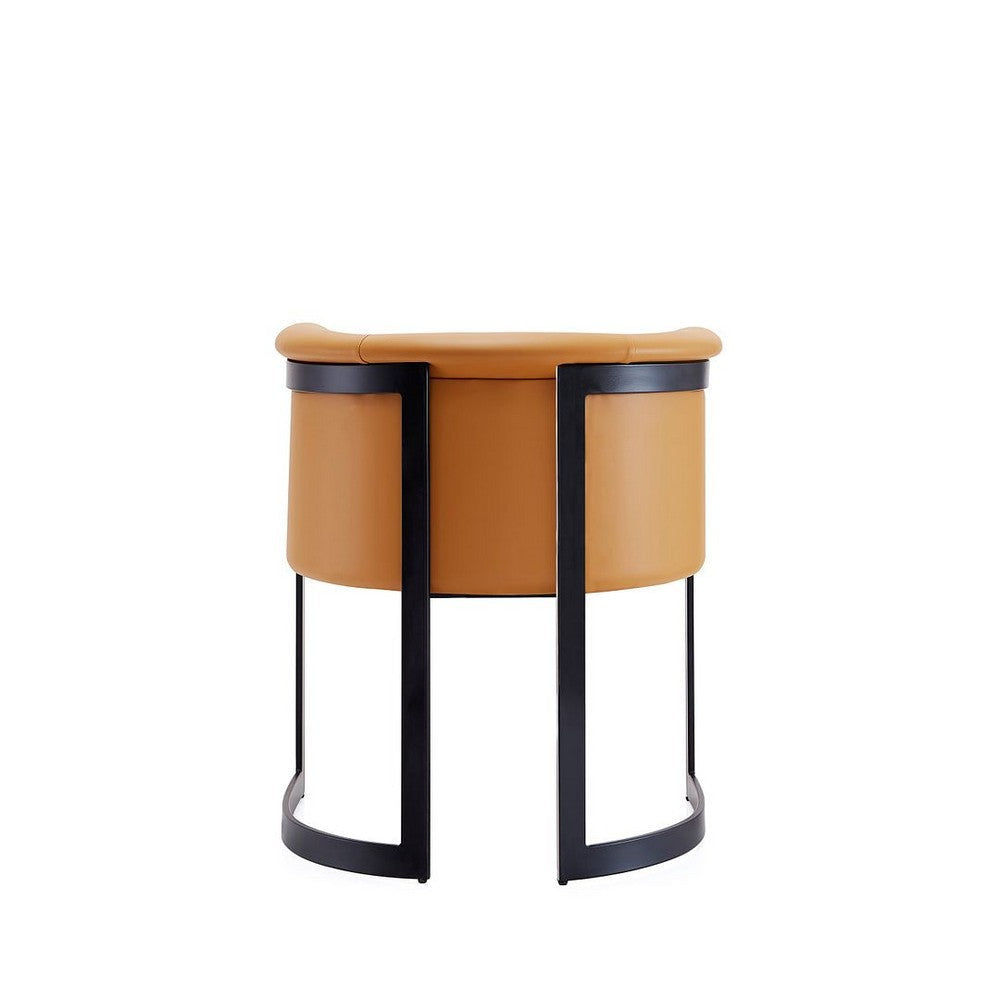 Corso Leatherette Dining Chair with Metal Frame in Tan MHC-DC046-CL