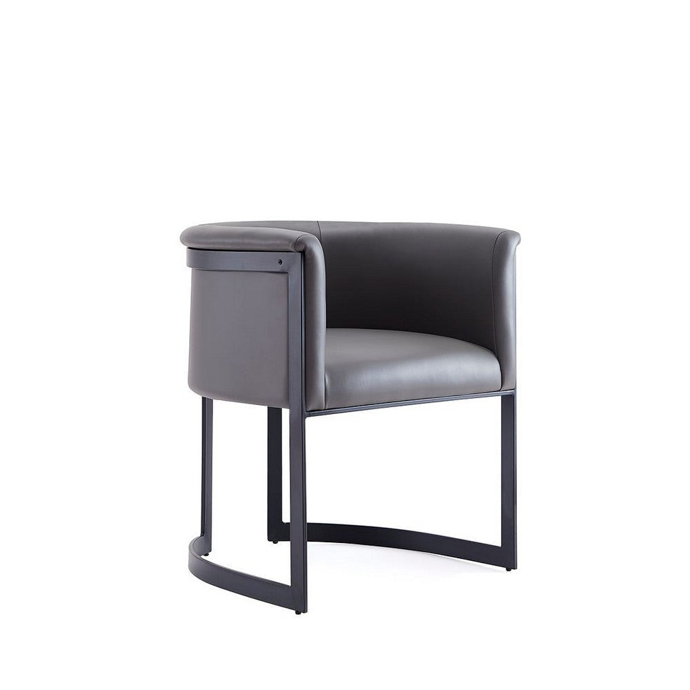 Corso Leatherette Dining Chair with Metal Frame in Grey MHC-DC046-PE