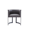 Corso Leatherette Dining Chair with Metal Frame in Grey