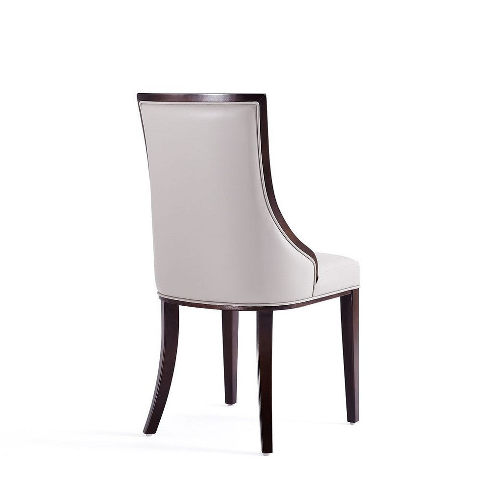 Grand Faux Leather Dining Chairs - Set of 2 in Light Grey MHC-DC048-LG