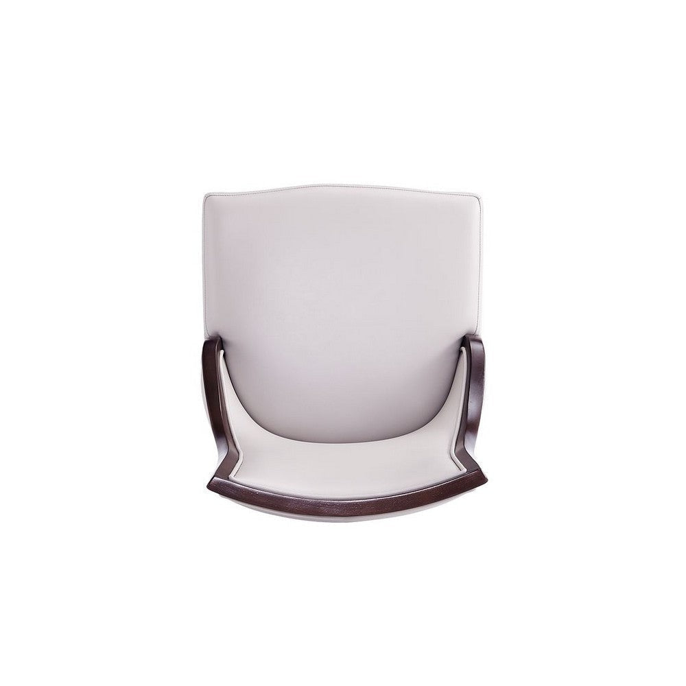 Grand Faux Leather Dining Chairs - Set of 2 in Light Grey MHC-DC048-LG