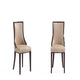 Grand Faux Leather Dining Chair in Tan with Beech Wood Frame (Set of 2)