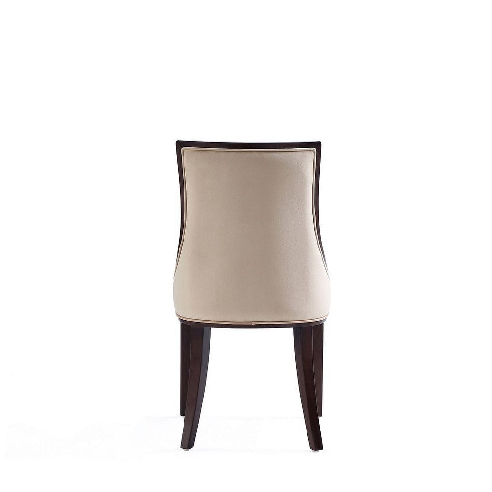 Grand Faux Leather Dining Chair in Tan with Beech Wood Frame (Set of 2) MHC-DC048-TN