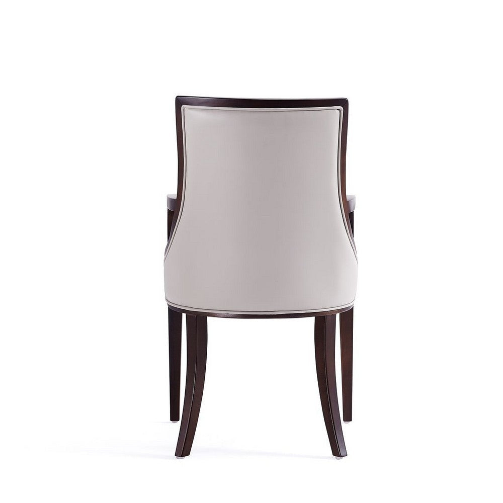 Grand Faux Leather Dining Armchair in Light Grey MHC-DC048AR-LG