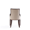 Grand Faux Leather Dining Armchair in Tan with Beech Wood Frame MHC-DC048AR-TN
