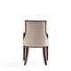 Grand Faux Leather Dining Armchair in Tan with Beech Wood Frame MHC-DC048AR-TN
