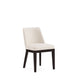 Gansevoort Modern Faux Leather Dining Chair in Cream (Set of 2) MHC-DC051-CR