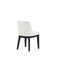 Gansevoort Modern Faux Leather Dining Chair in Cream (Set of 2) MHC-DC051-CR