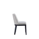 Gansevoort Modern Faux Leather Dining Chair in Light Grey (Set of 2) MHC-DC051-LG