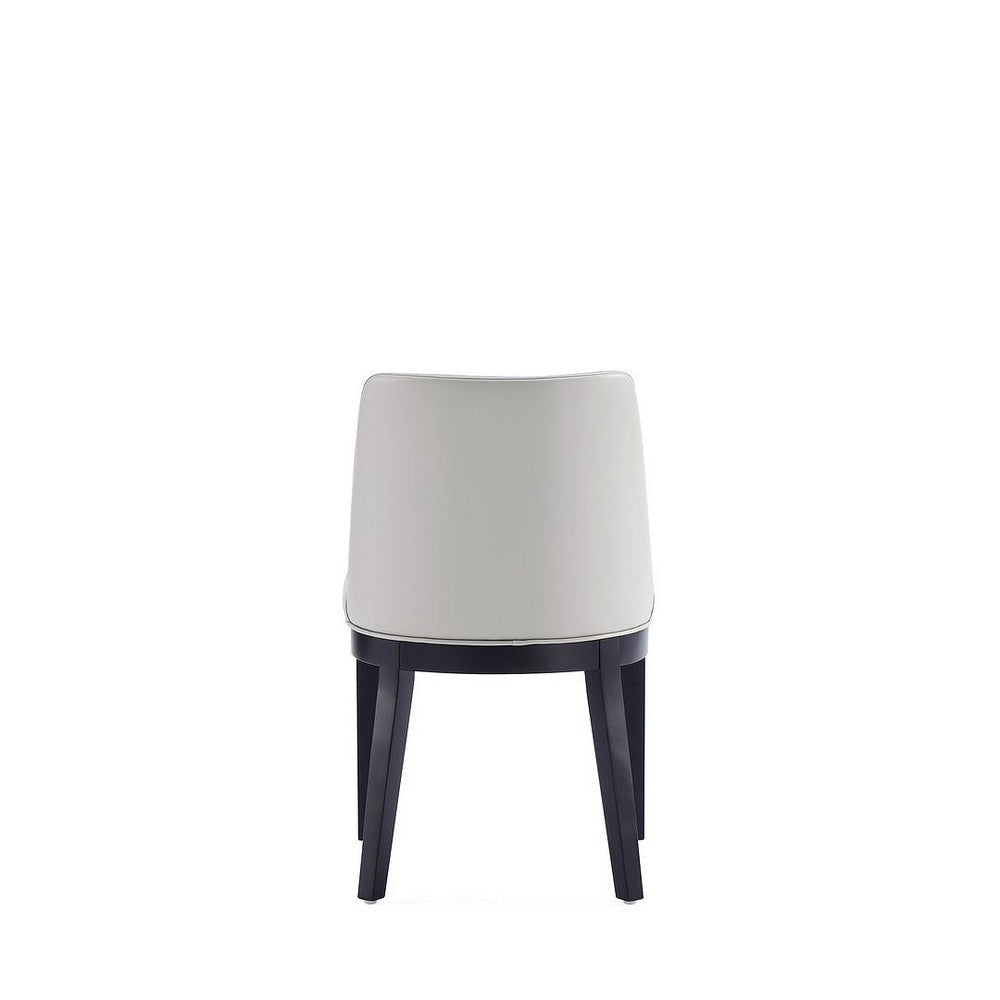 Gansevoort Modern Faux Leather Dining Chair in Light Grey (Set of 2) MHC-DC051-LG