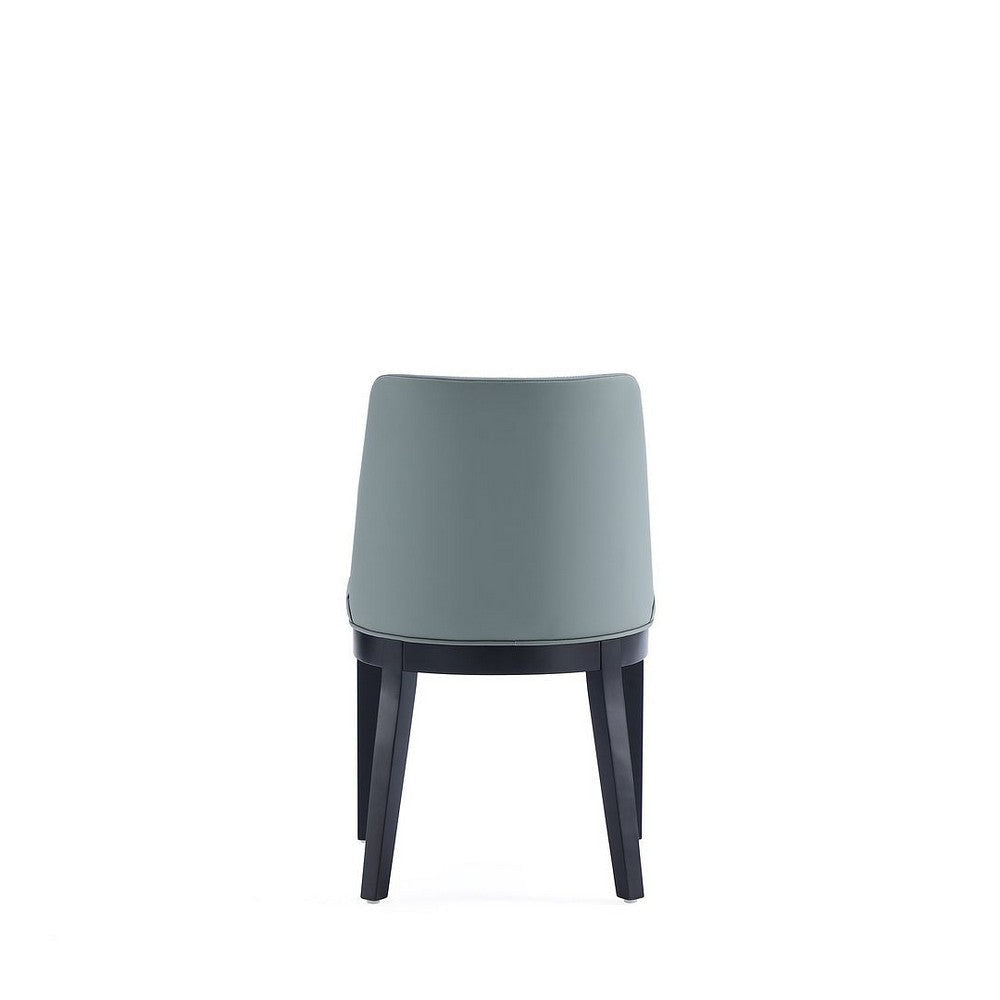 Gansevoort Modern Faux Leather Dining Chair in Pewter (Set of 2) MHC-DC051-PT