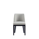 Gansevoort Modern Faux Leather Dining Chair in Stone Grey (Set of 2) MHC-DC051-ST