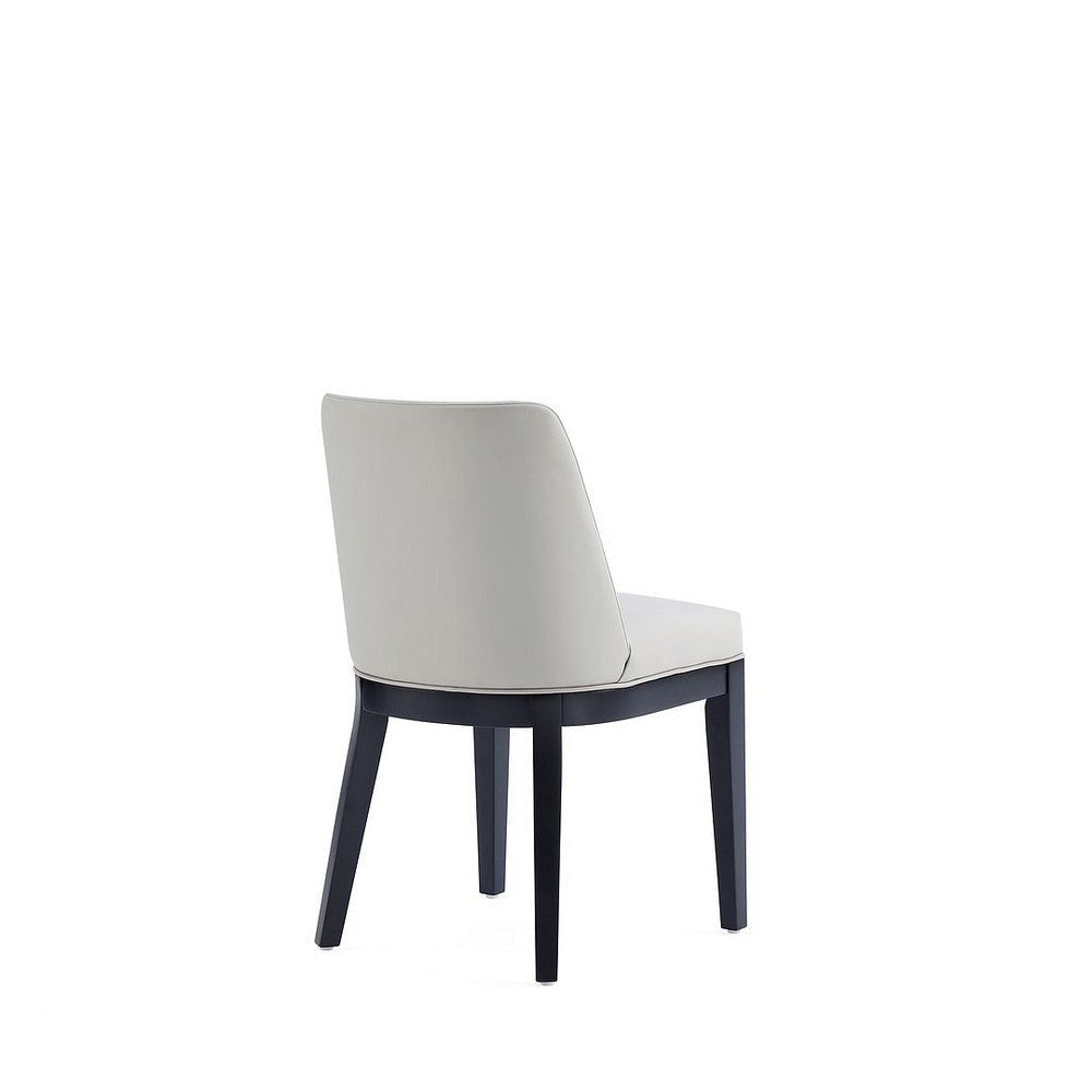 Gansevoort Modern Faux Leather Dining Chair in Stone Grey (Set of 2) MHC-DC051-ST