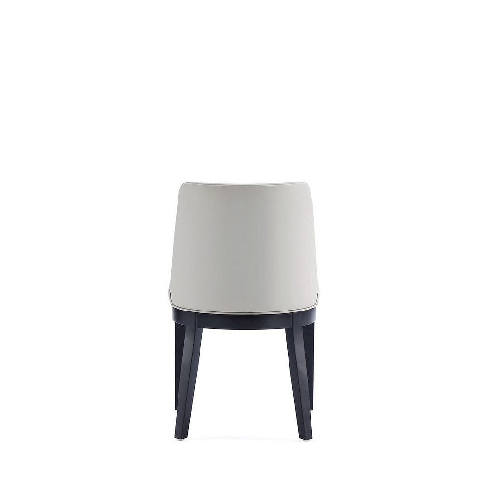 Gansevoort Modern Faux Leather Dining Chair in Stone Grey (Set of 2) MHC-DC051-ST