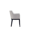 Gansevoort Modern Faux Leather Dining Armchair in Light Grey MHC-DC051AR-LG
