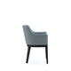 Gansevoort Modern Faux Leather Dining Armchair in Pewter MHC-DC051AR-PT