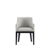 Gansevoort Modern Faux Leather Dining Armchair in Stone Grey MHC-DC051AR-ST
