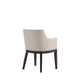 Gansevoort Modern Faux Leather Dining Armchair in Stone Grey MHC-DC051AR-ST