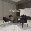 Flor Fabric Dining Chair in Black MHC-DC052-BK