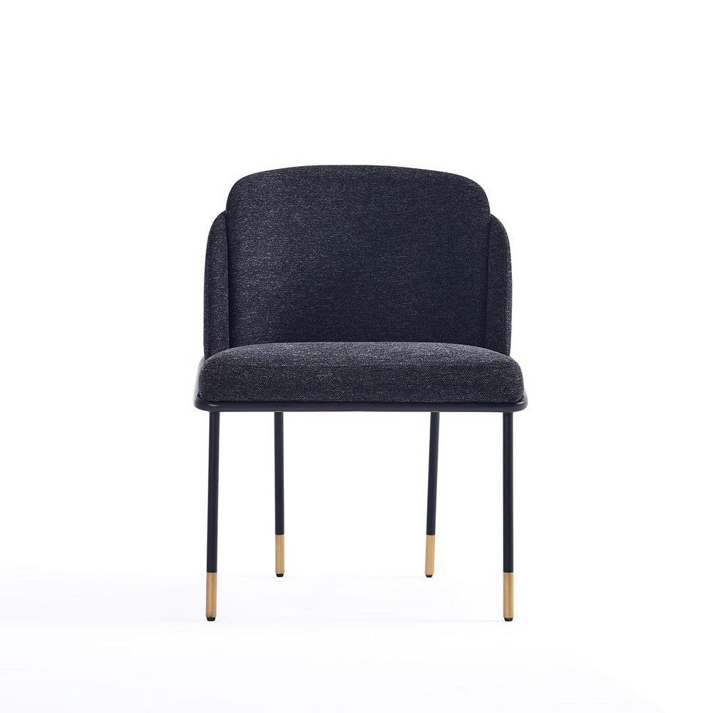 Flor Fabric Dining Chair in Black MHC-DC052-BK