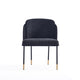 Flor Fabric Dining Chair in Black MHC-DC052-BK