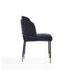 Flor Fabric Dining Chair in Black MHC-DC052-BK