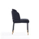 Flor Fabric Dining Chair in Black MHC-DC052-BK