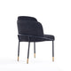 Flor Fabric Dining Chair in Black MHC-DC052-BK