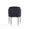 Flor Fabric Dining Chair in Black MHC-DC052-BK