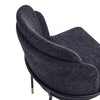 Flor Fabric Dining Chair in Black MHC-DC052-BK