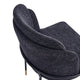 Flor Fabric Dining Chair in Black MHC-DC052-BK