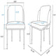 Flor Fabric Dining Chair in Grey MHC-DC052-GY