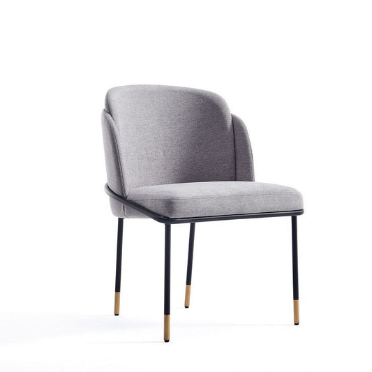 Flor Fabric Dining Chair in Grey