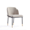 Flor Fabric Dining Chair in Wheat