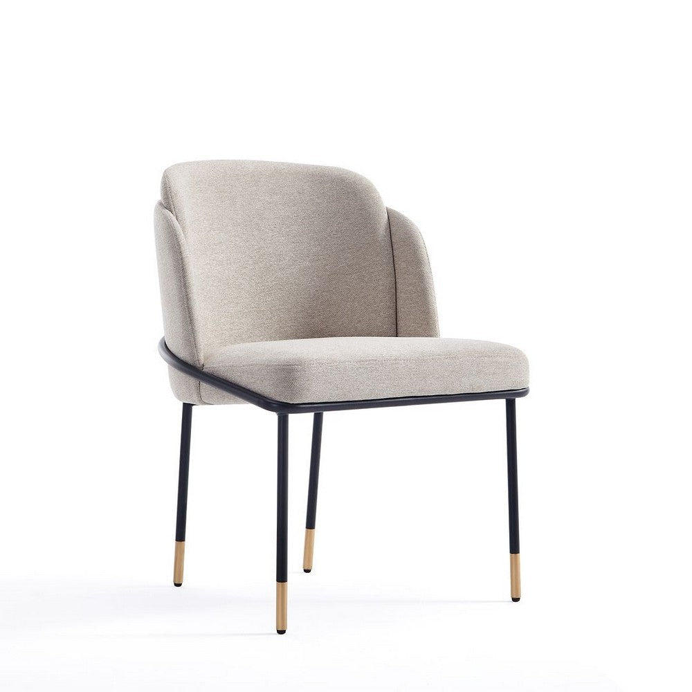 Flor Fabric Dining Chair in Wheat