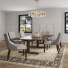 Shubert Modern Faux Leather and Velvet Dining Chair in Light Grey (Set of 2) MHC-DC055-LG