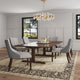 Shubert Modern Faux Leather and Velvet Dining Chair in Light Grey (Set of 2) MHC-DC055-LG