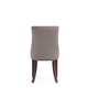 Shubert Modern Faux Leather and Velvet Dining Chair in Light Grey (Set of 2) MHC-DC055-LG