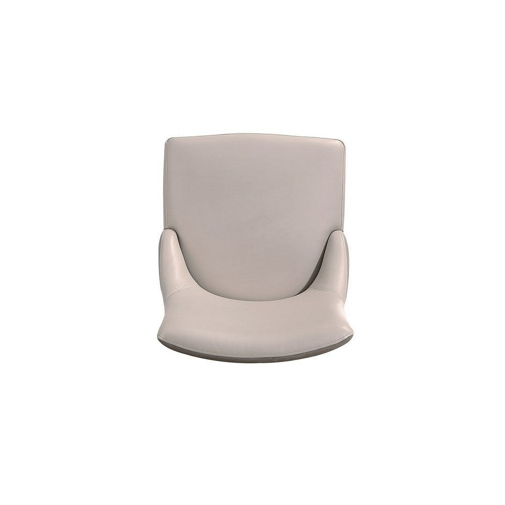 Shubert Modern Faux Leather and Velvet Dining Chair in Light Grey (Set of 2) MHC-DC055-LG