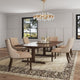 Shubert Modern Faux Leather and Velvet Dining Chair in Tan (Set of 2) MHC-DC055-TN