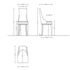 Shubert Modern Faux Leather and Velvet Dining Chair in Tan (Set of 2) MHC-DC055-TN