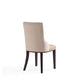Shubert Modern Faux Leather and Velvet Dining Chair in Tan (Set of 2) MHC-DC055-TN