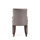 Shubert Modern Faux Leather and Velvet Dining Armchair in Light Grey MHC-DC055AR-LG