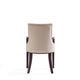 Shubert Modern Faux Leather and Velvet Dining Armchair in Tan MHC-DC055AR-TN