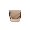 Shubert Modern Faux Leather and Velvet Dining Armchair in Tan MHC-DC055AR-TN
